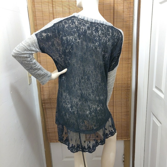 A'REVE ANTHRO BOHO LACE CARTIGAN SZ SMALL - Picture 7 of 7
